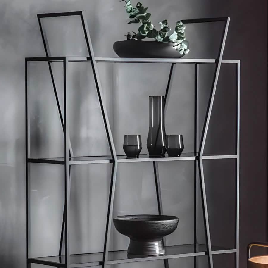 ESTANTE SAND CLOCK METAL BLACK