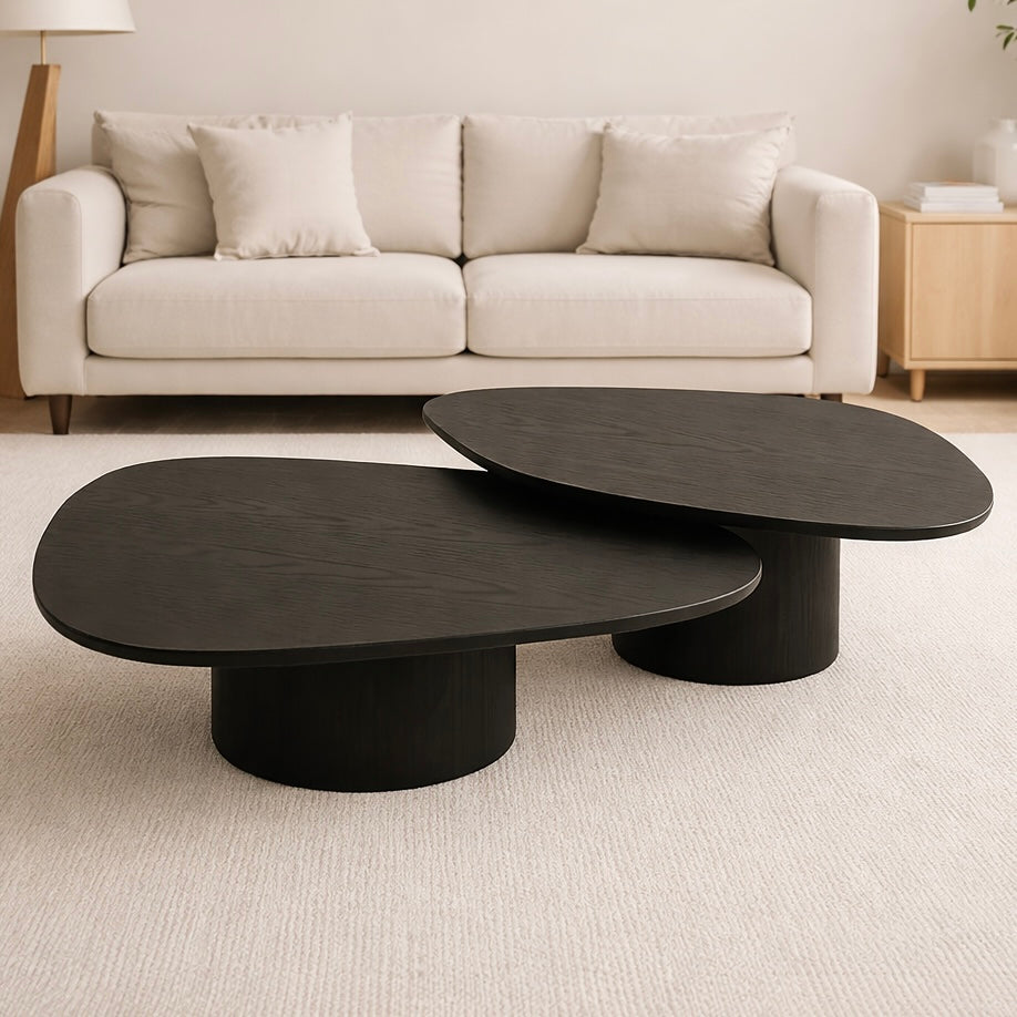 Mesas de centro nido en castaño black