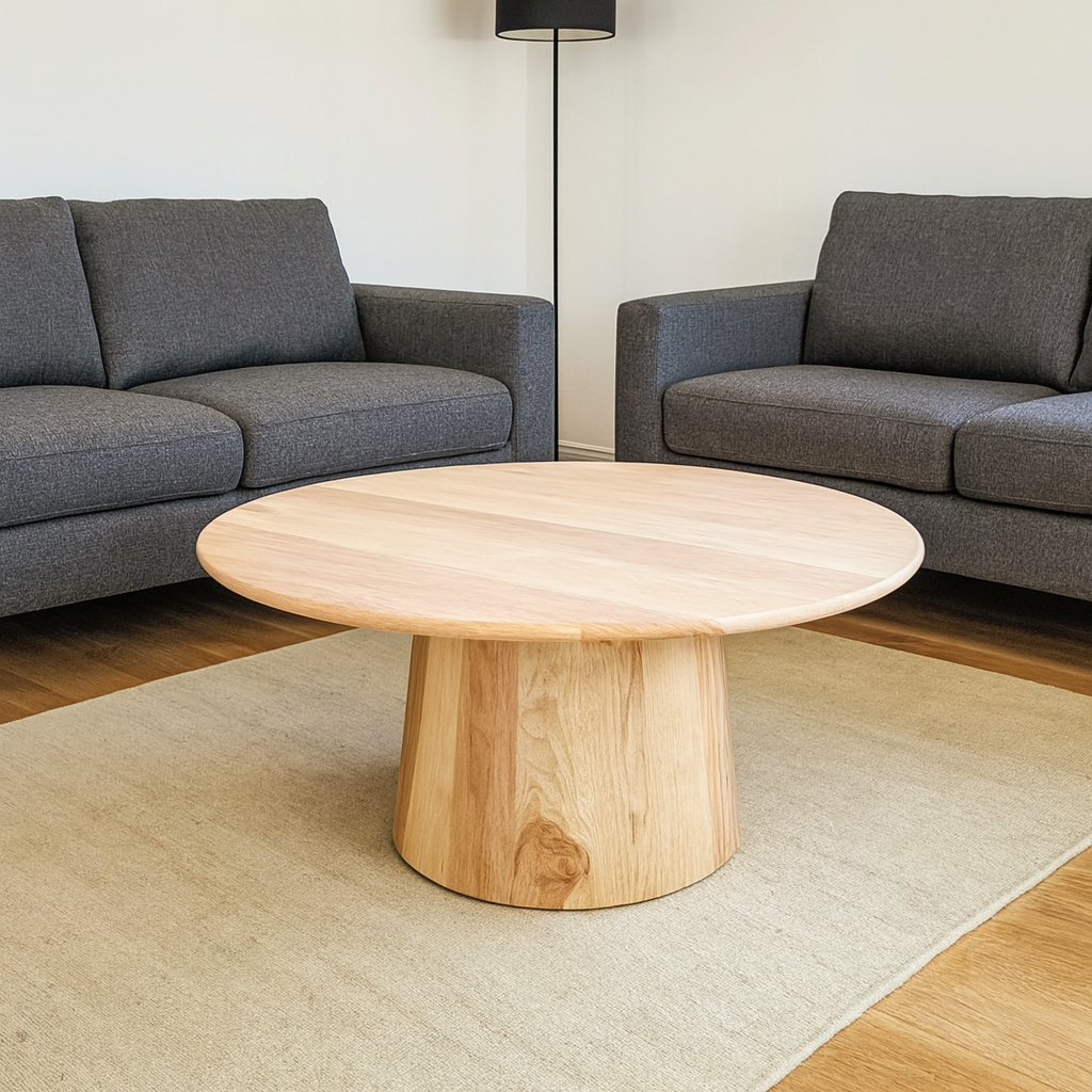 Mesa de centro cónica en lenga