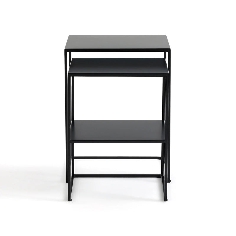 Mesa lateral nido 40 metal black