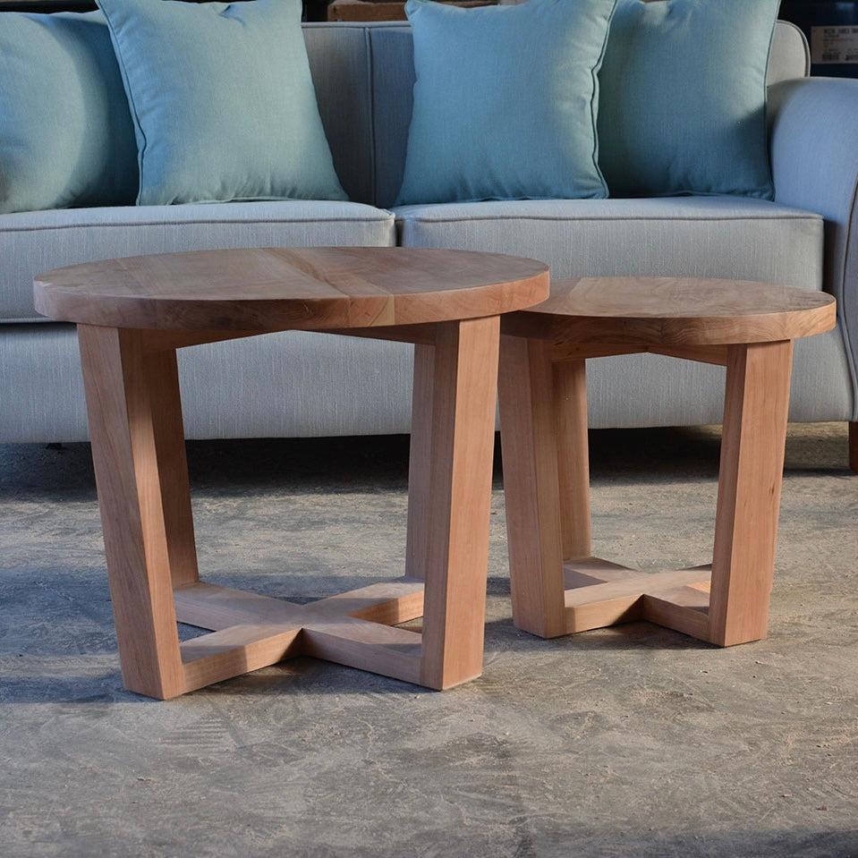 Mesa de centro nido en lenga natural