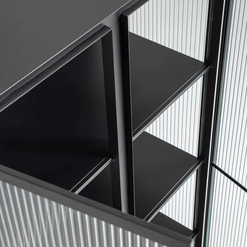 Vitrina vidrio y metal