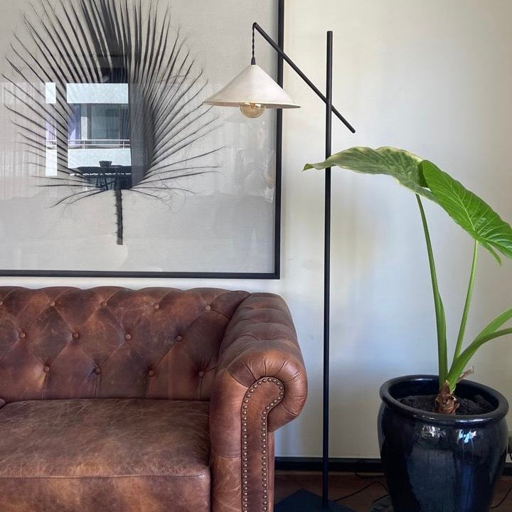 Lámpara cerámica de pie