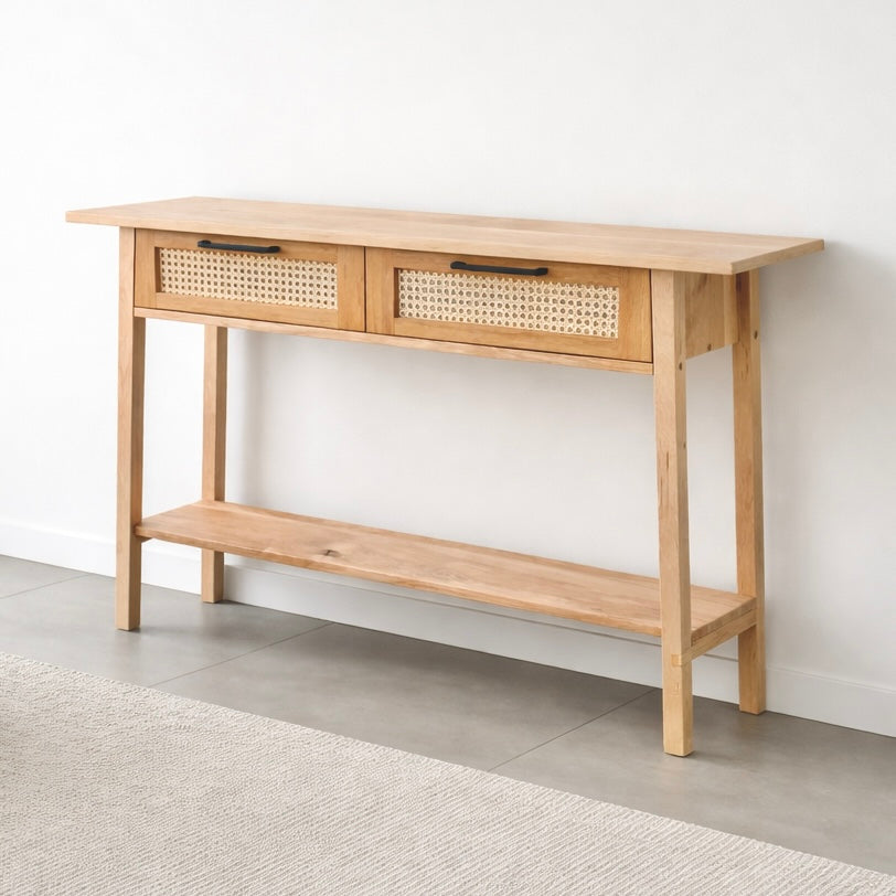 Buffet / Arrimo en lenga y ratán