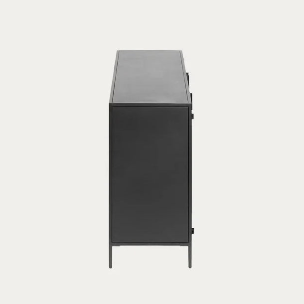 Buffet 3 Puertas Metal Black