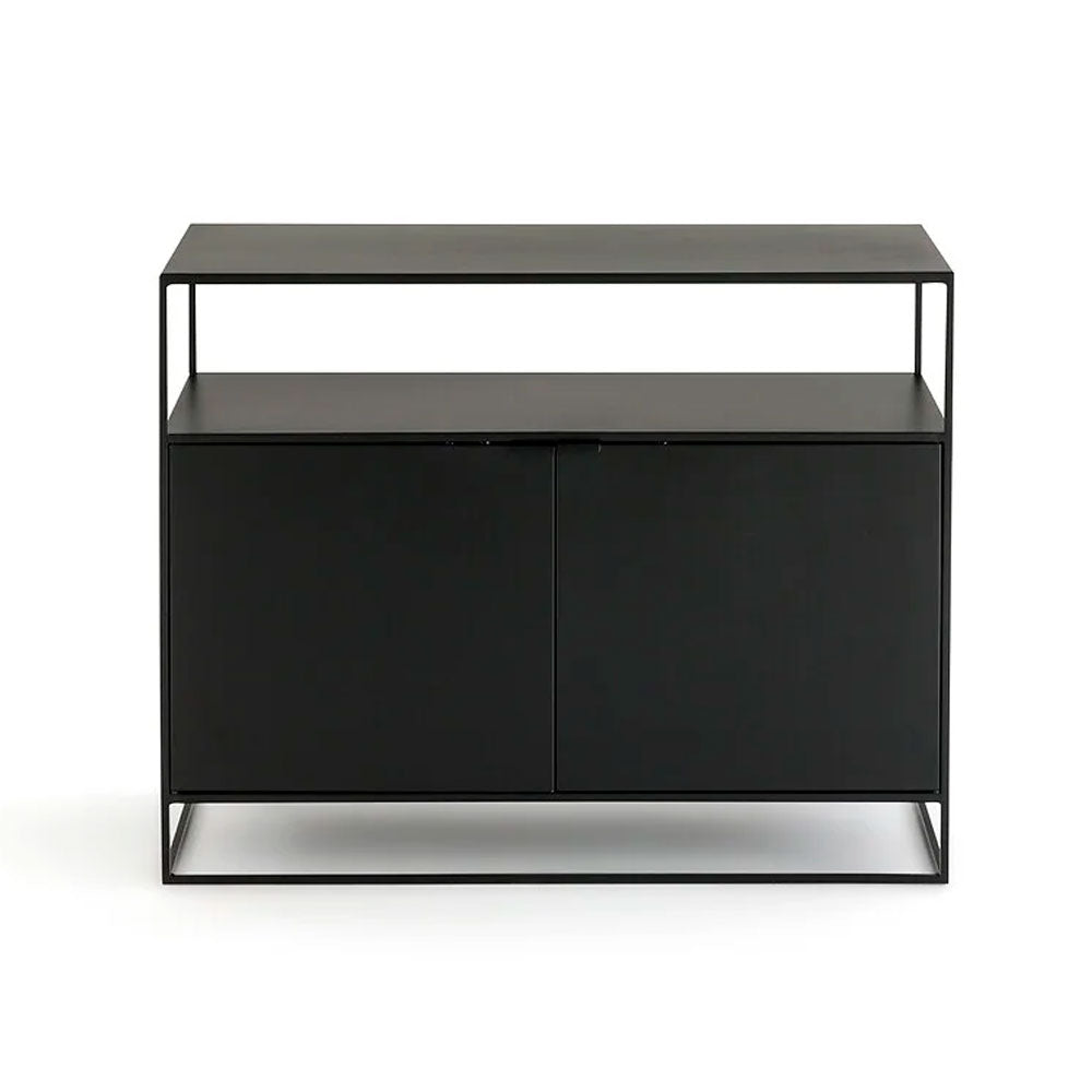 Buffet Repisa simple con puertas metal black
