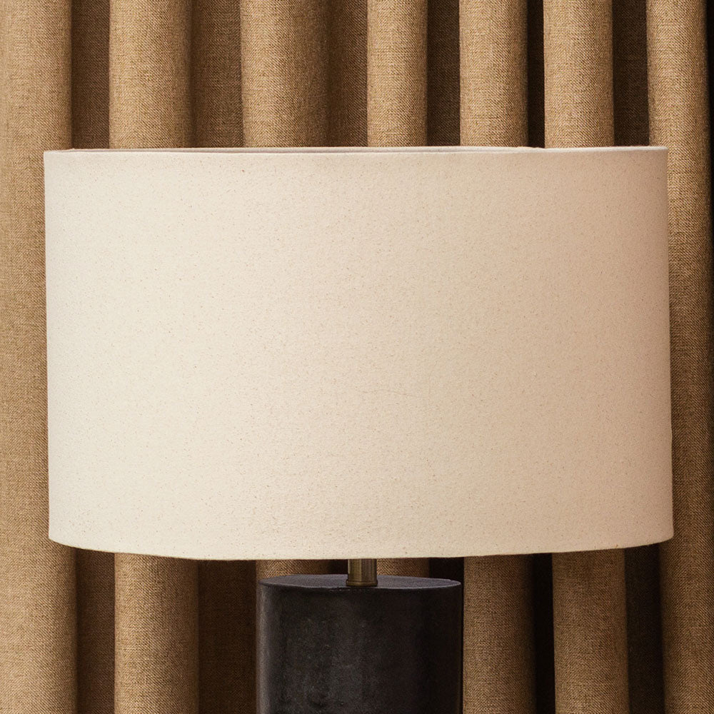 Lámpara de mesa Puelche cerámica gres Blanca/negra