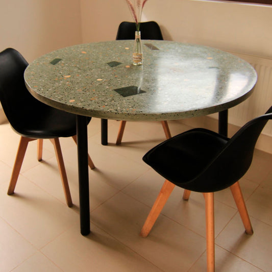 Mesa de comedor en terrazo MCOS04