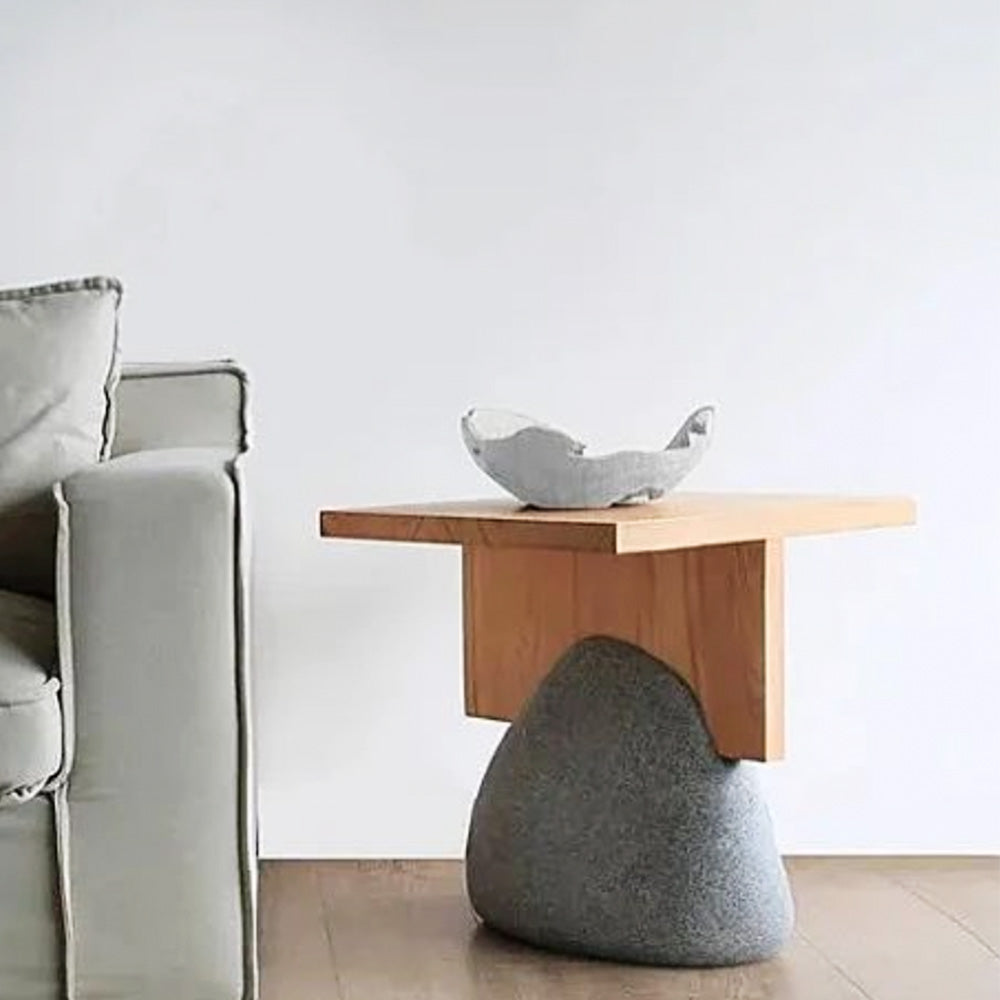 Mesa lateral roca natural