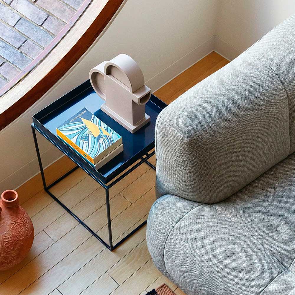 Mesa auxiliar bandeja M metal black