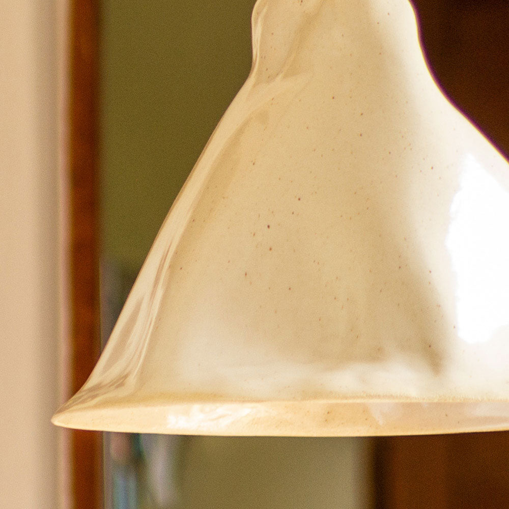 Lámpara Puihua cerámica gres Blanca