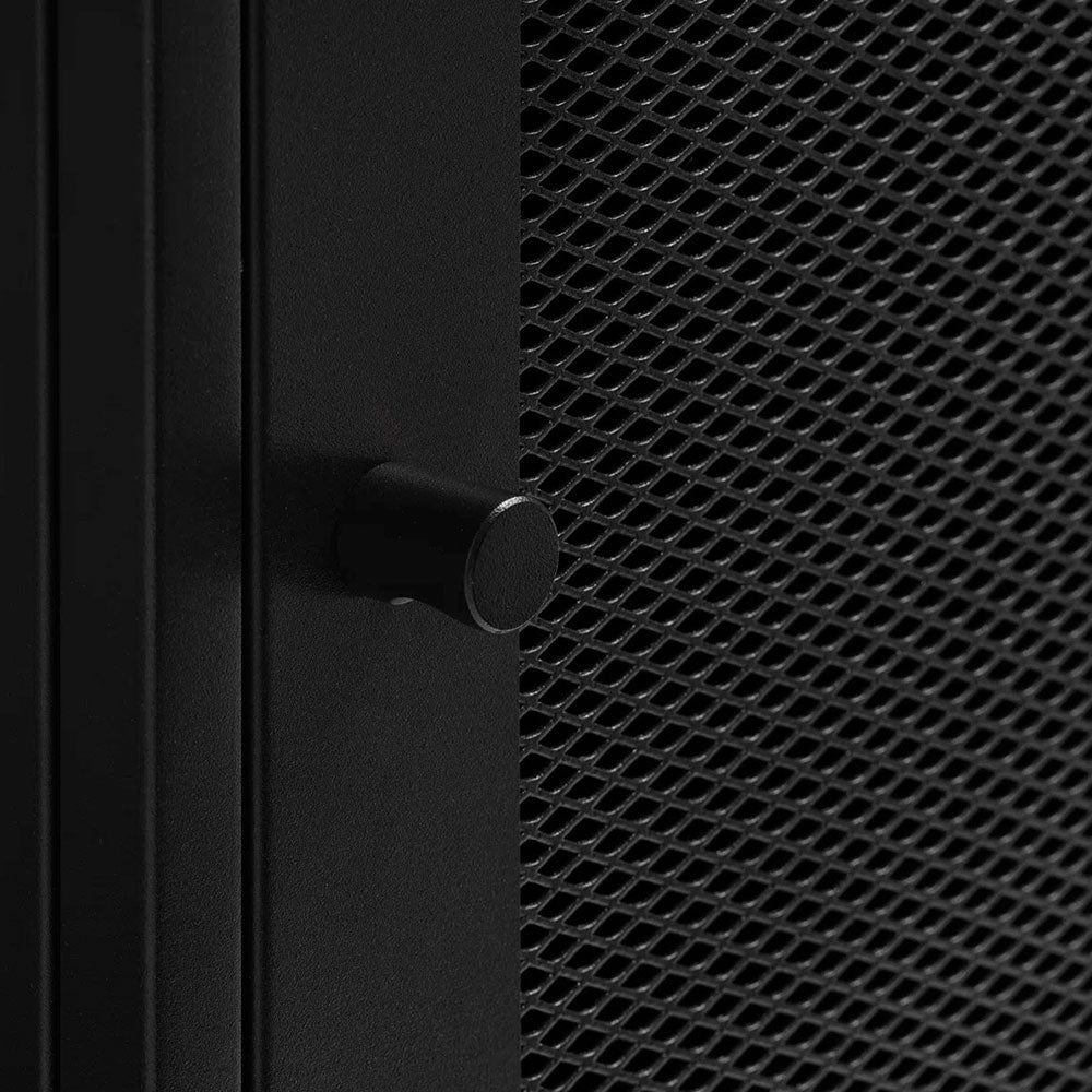 Armario con estantes y puerta metal black