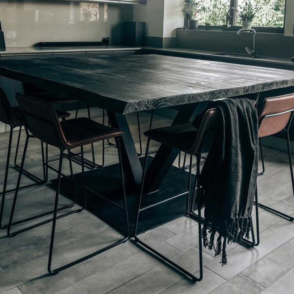 Comedor industrial black cuadrado