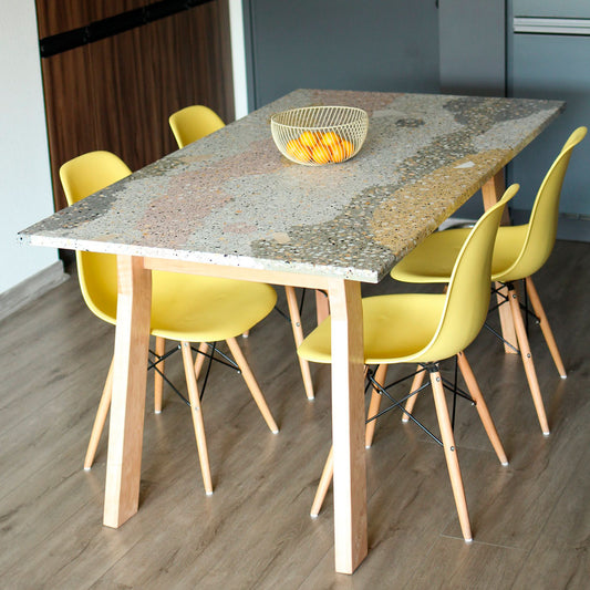 Mesa de comedor en terrazo MCOS08