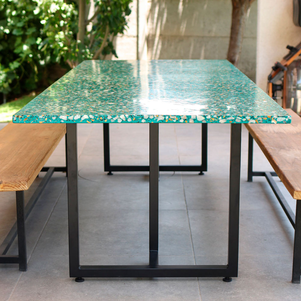 Mesa de comedor en terrazo MCOS10