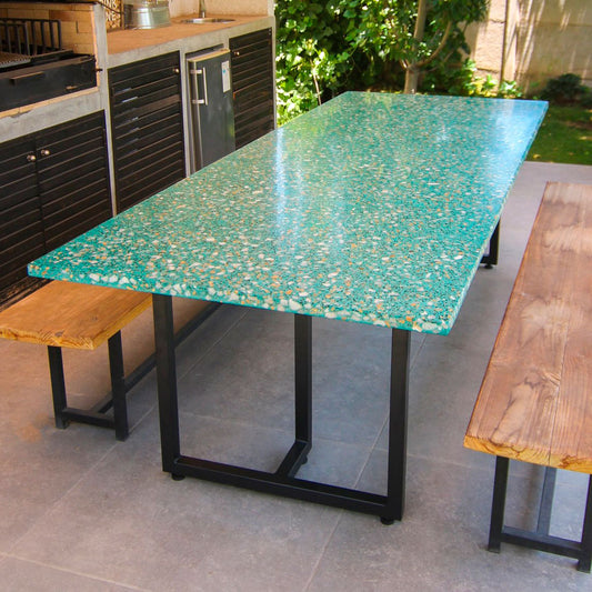 Mesa de comedor en terrazo MCOS10