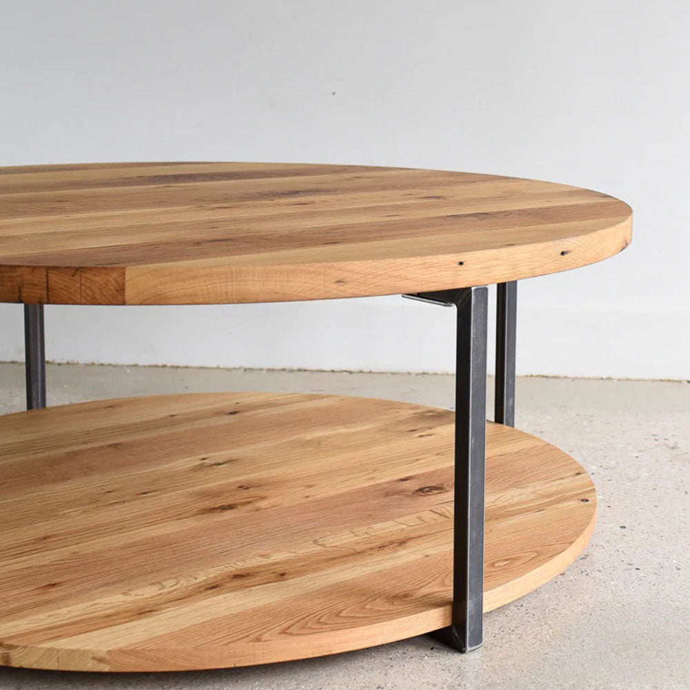 Mesa de Centro Roble circular