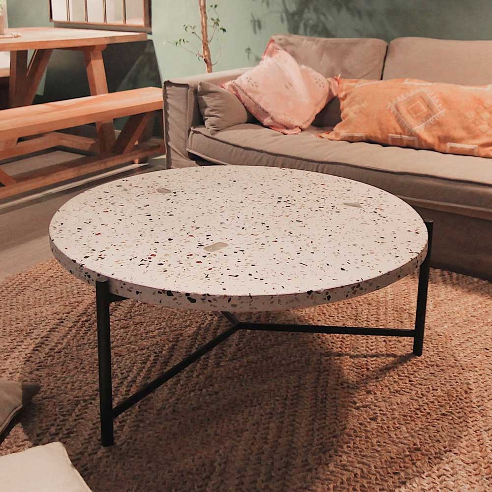 Mesa de centro en terrazo