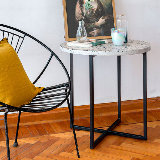 Mesa lateral en terrazo MLS01