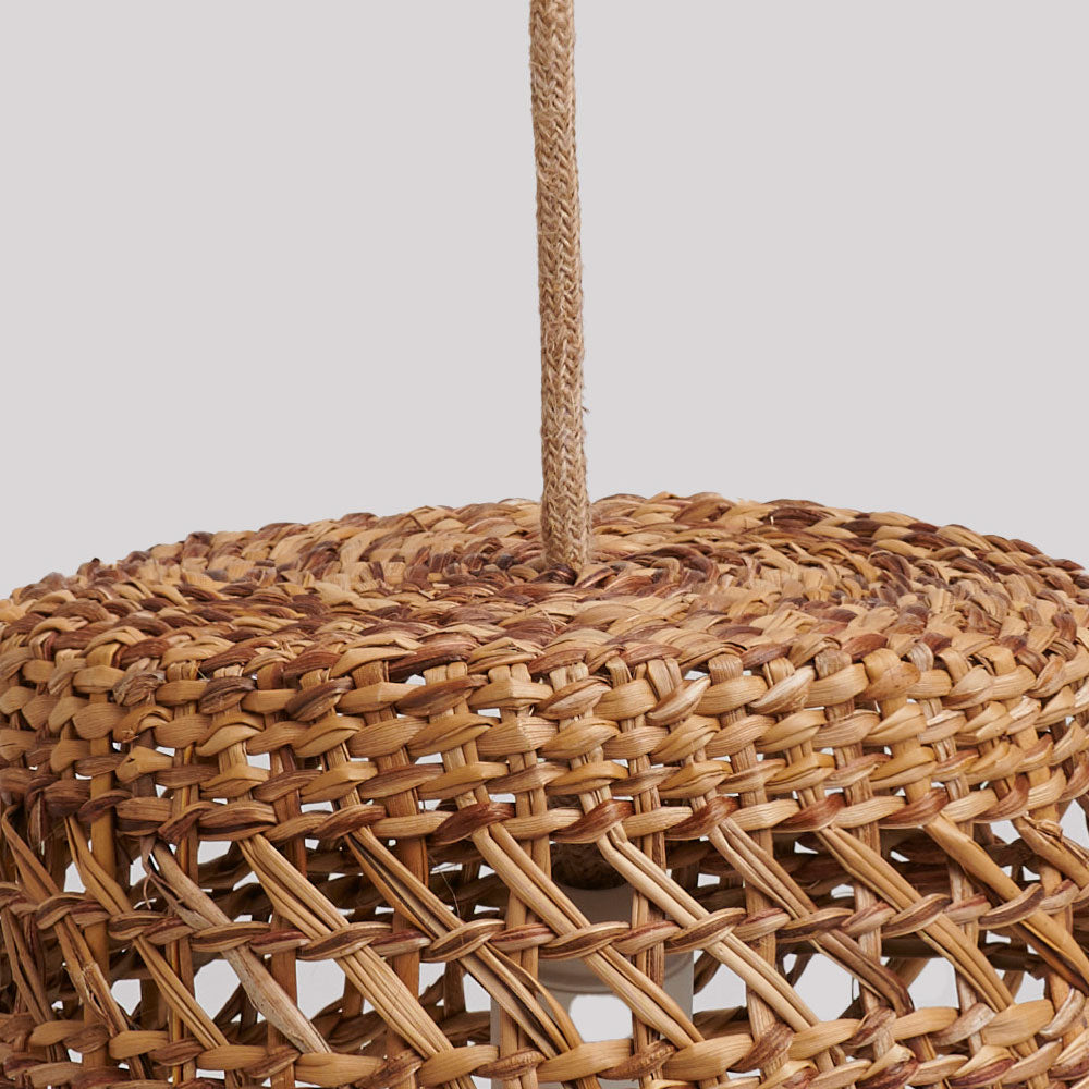 Lámpara de pared Peulla Manila + soporte madera a elección