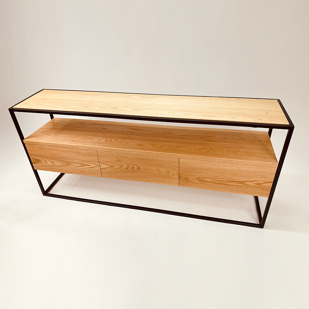Rack en Roble y fierro
