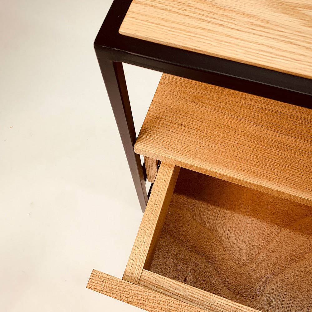 Rack en Roble y fierro