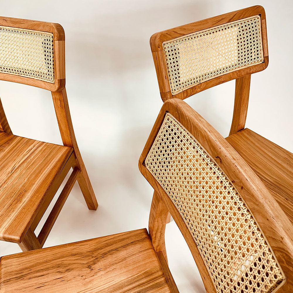 Silla trama con junco