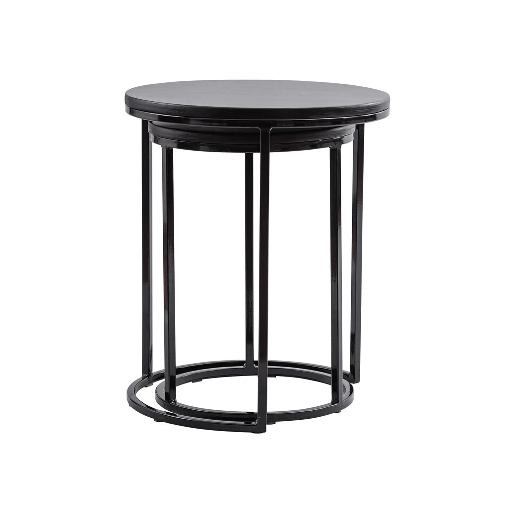 Mesa Lateral Nido Circular Black