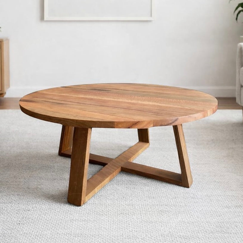 Mesa de centro en coigue