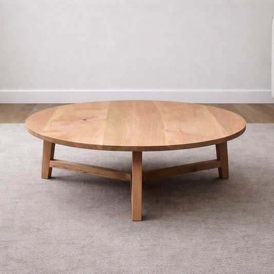 Mesa de centro cruz en lenga Natural