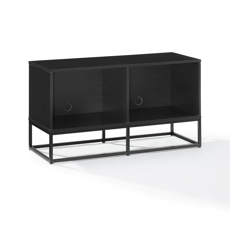 Mueble para vinilos 2 módulos industrial abedul black