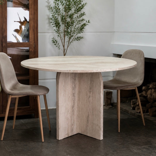 Comedor mármol Maite en Travertino Mate