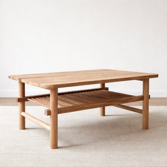 Mesa de centro Portoro en lenga Natural