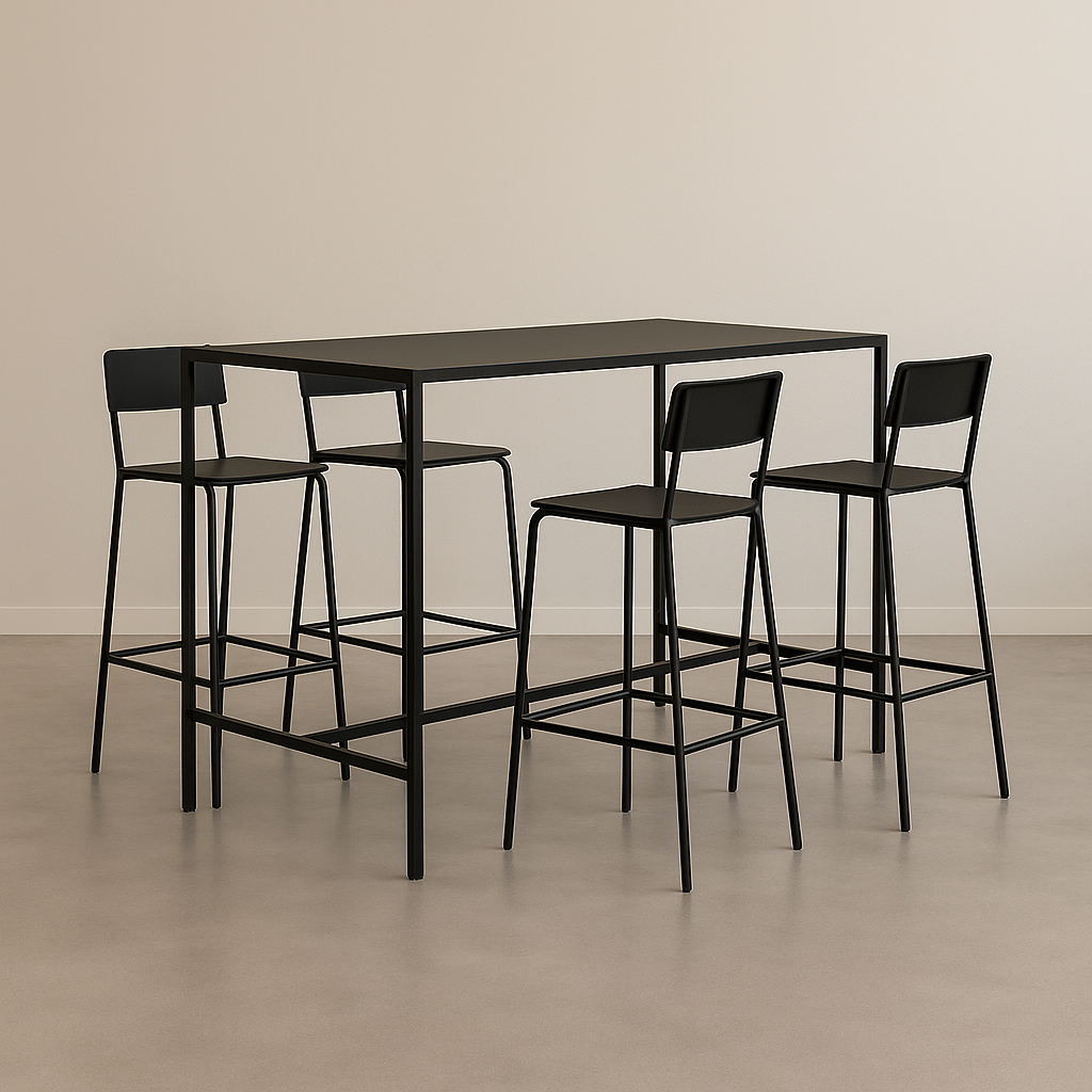 Mesa bar y sillas