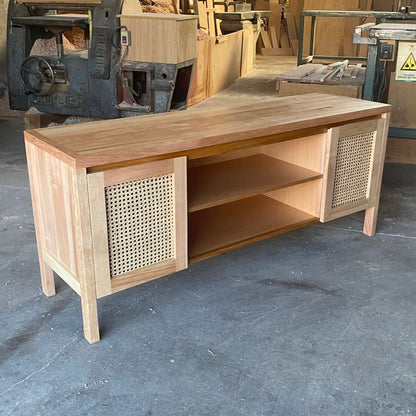 Buffet Cava y Copero en lenga y ratán