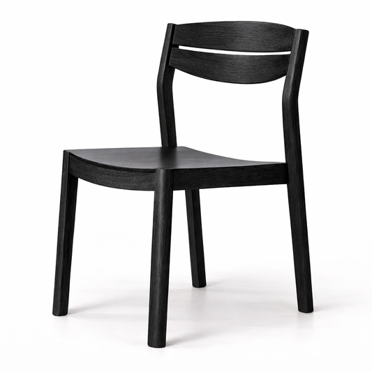 Silla en roble americano Black