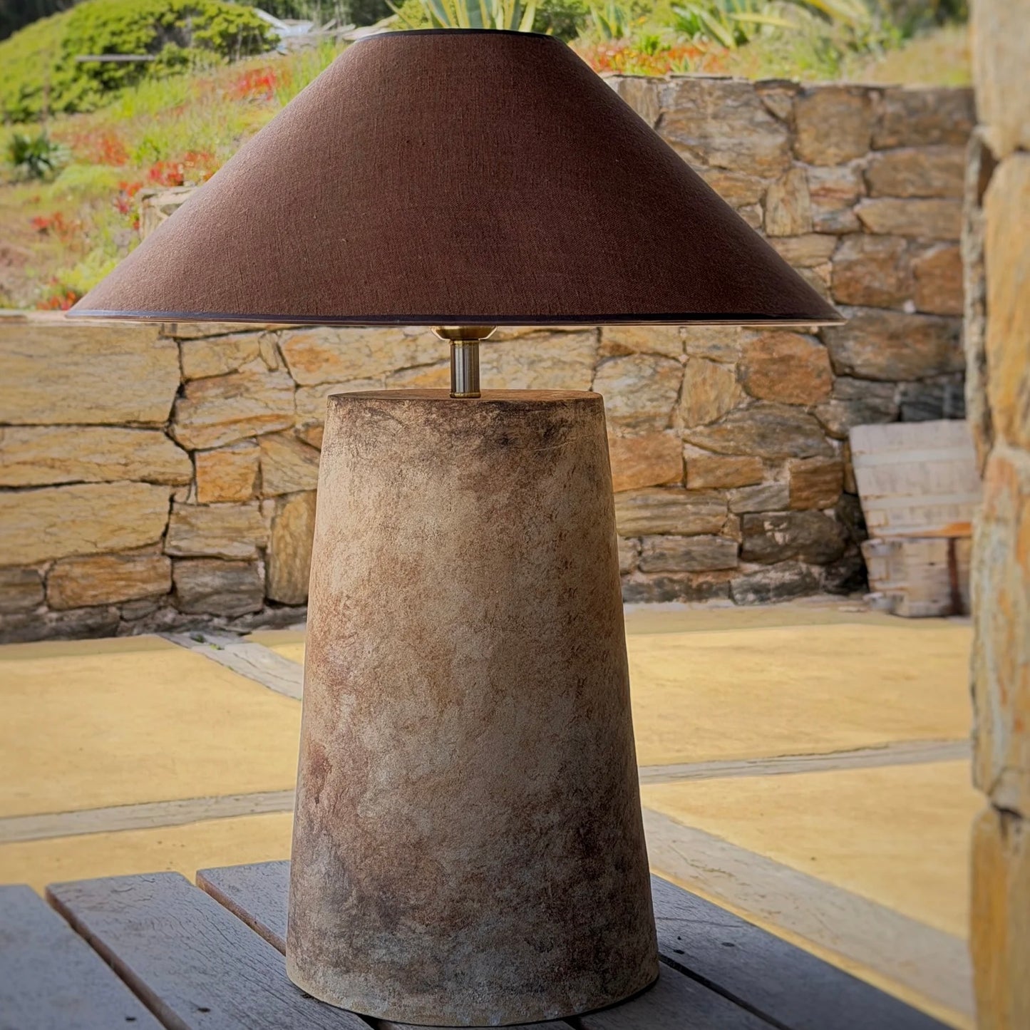 Lámpara de mesa Tierra cerámica gres