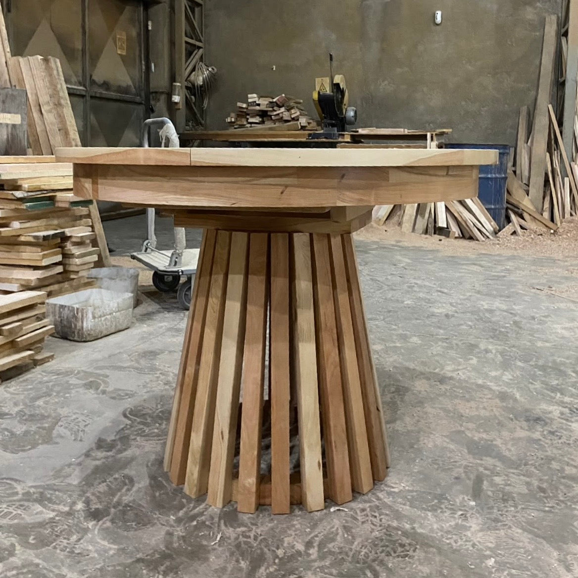 Comedor palillaje extensible en roble americano