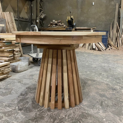 Comedor palillaje extensible en roble americano