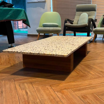 Mesa de centro en terrazo y roble MCS06