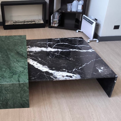 Mesa de Centro nido en Mármol tipo corchete