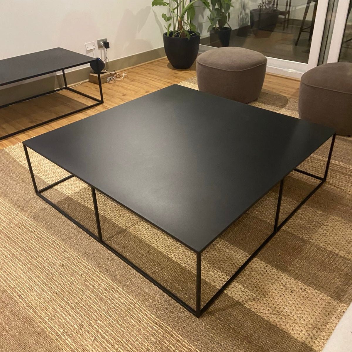 Mesa de centro Minimal en fierro y acero