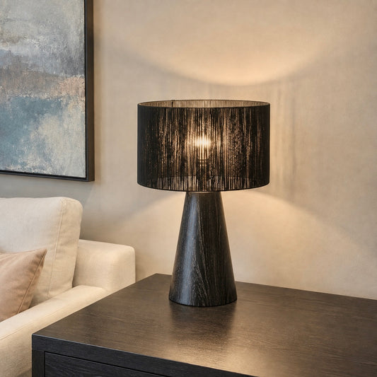 Base de Lámpara de mesa en roble americano black
