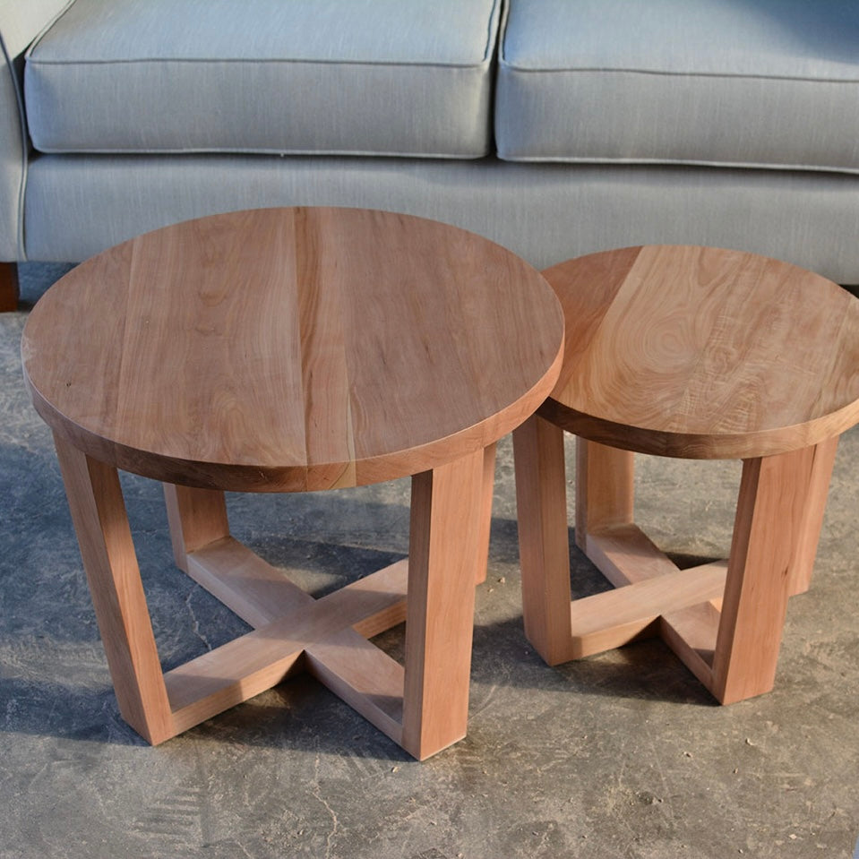 Mesa de centro nido en lenga natural