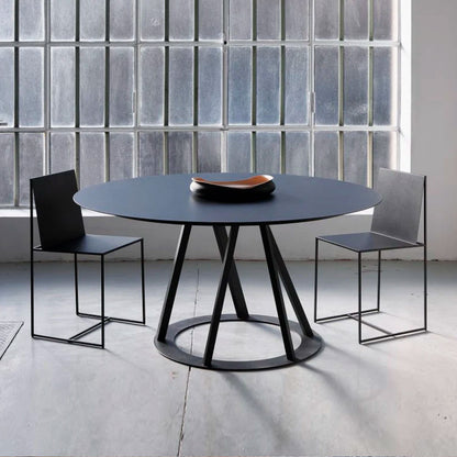 Comedor redondo metal black