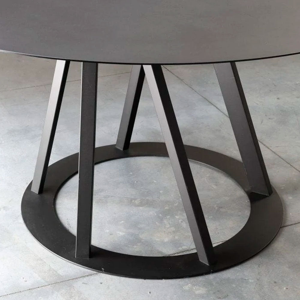 Comedor redondo metal black