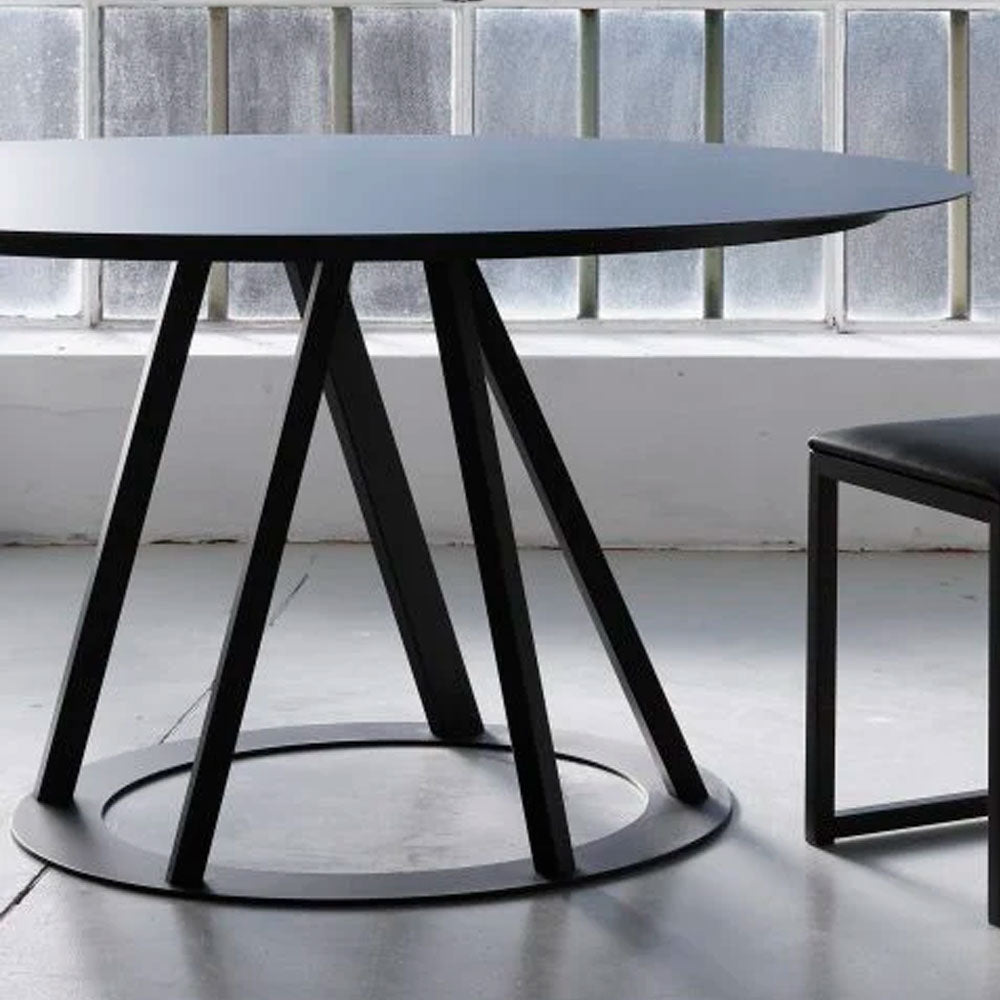 Comedor redondo metal black