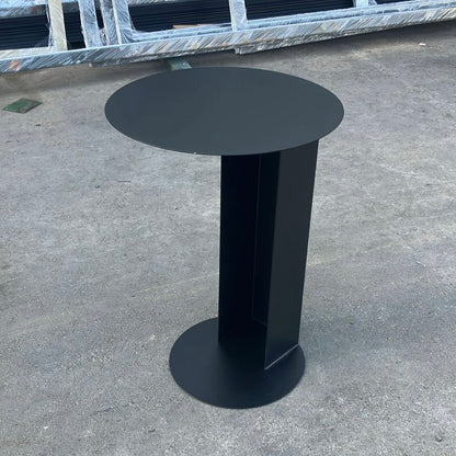 Mesa lateral metal black