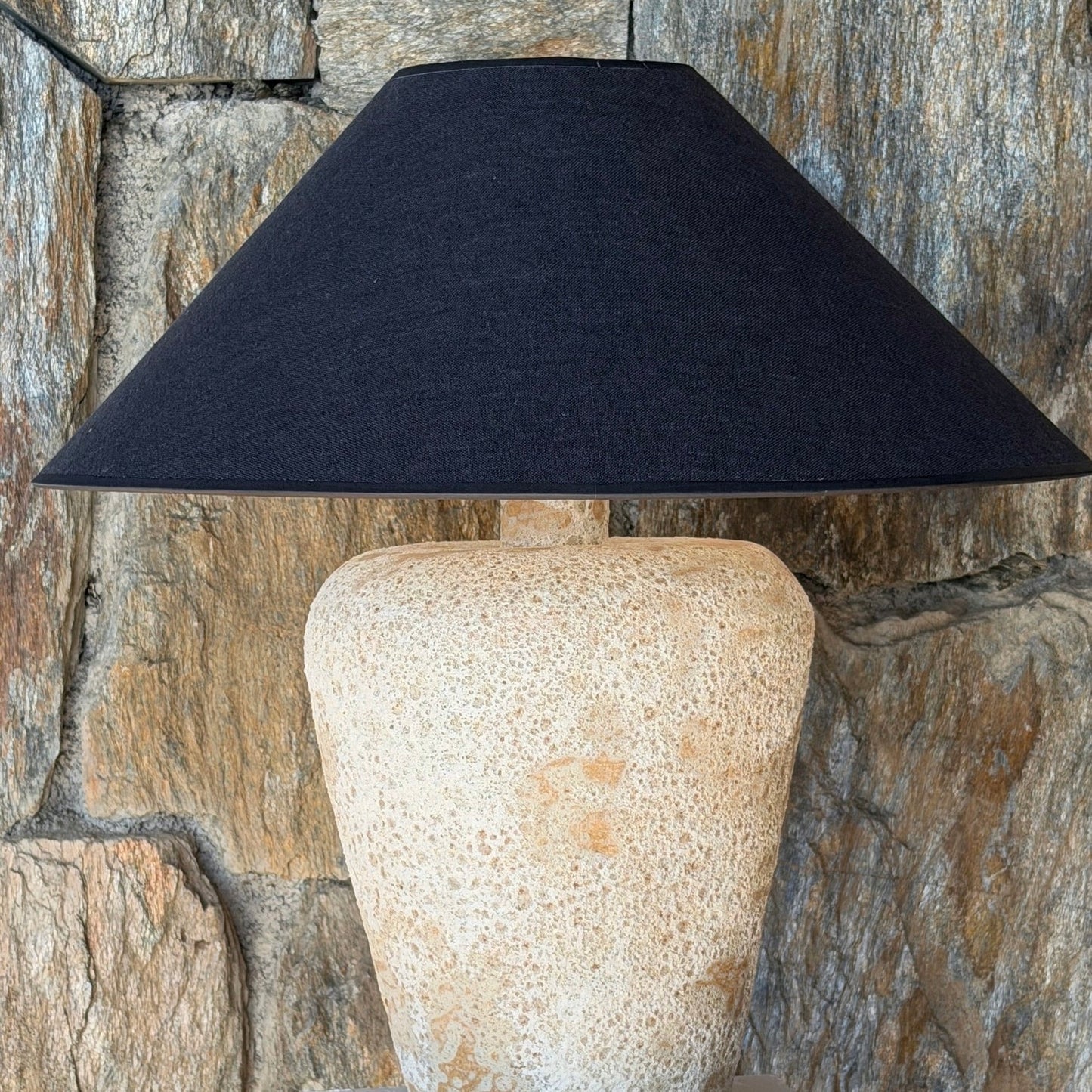 Lámpara de mesa Black Sal cerámica gres