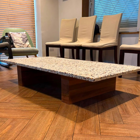 Mesa de centro en terrazo y roble MCS06